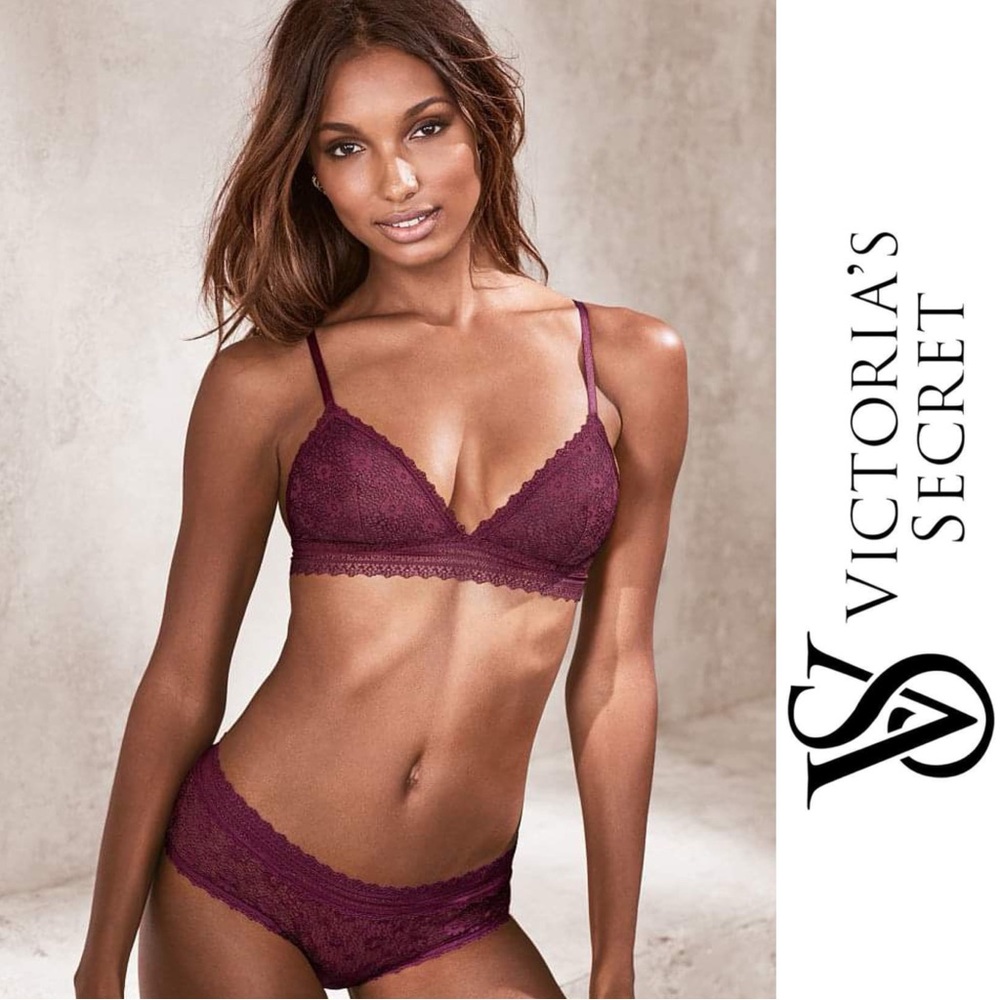 Victoria’s Secret | Purple Lace Floral Bralette | Size Medium